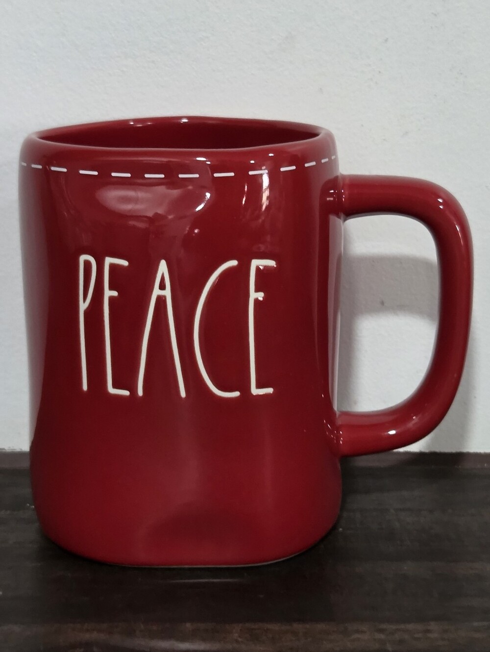 Rae Dunn 'PEACE' Ceramic Mug